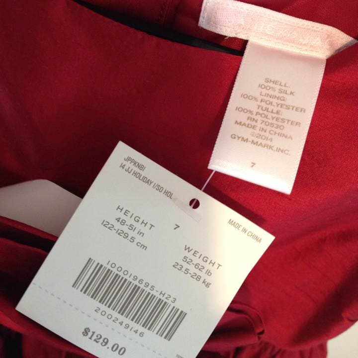 janie and jack 新品シルク100%ドレス サイズ7