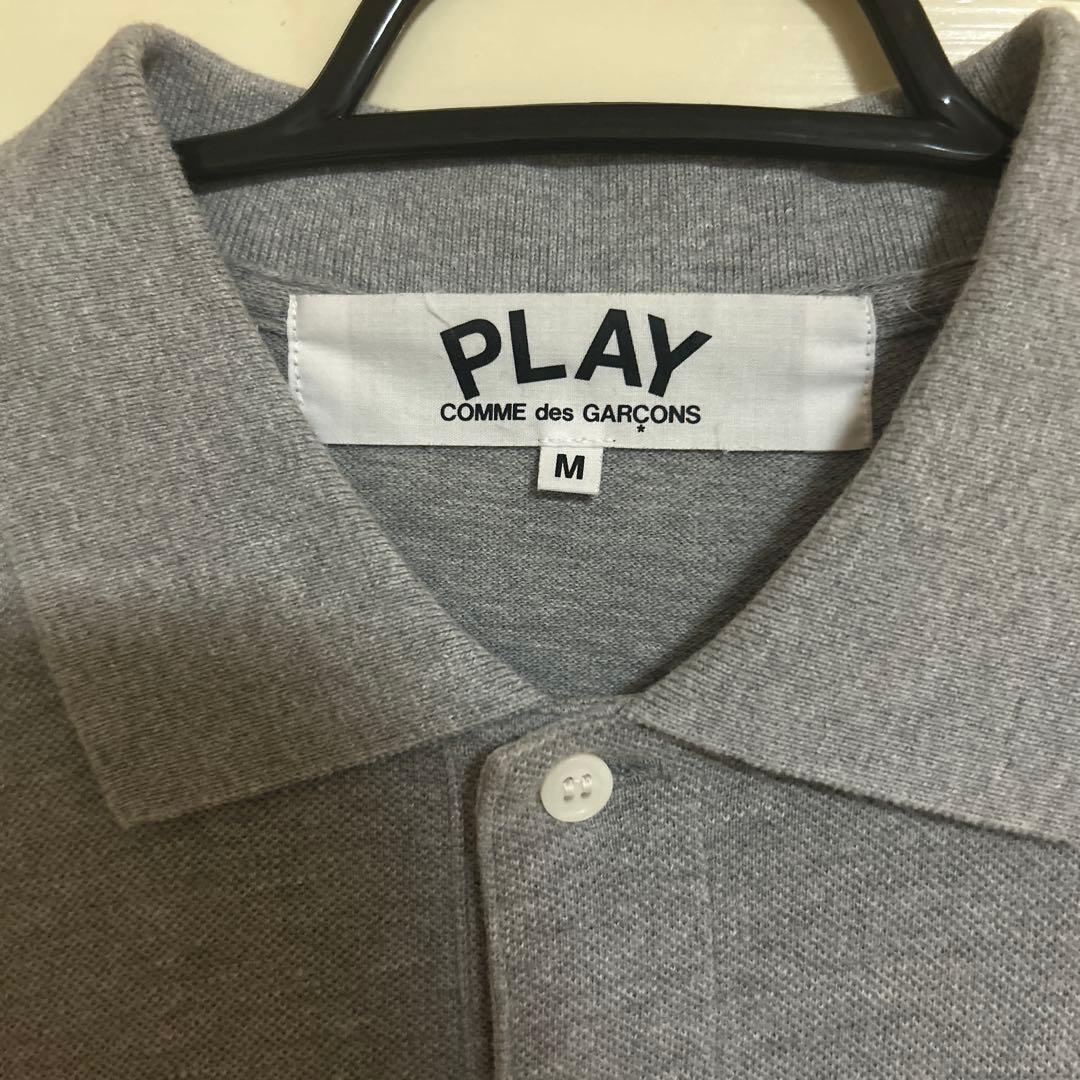【美品】PLAY COMME des GARÇONS グレー ポロシャツ M
