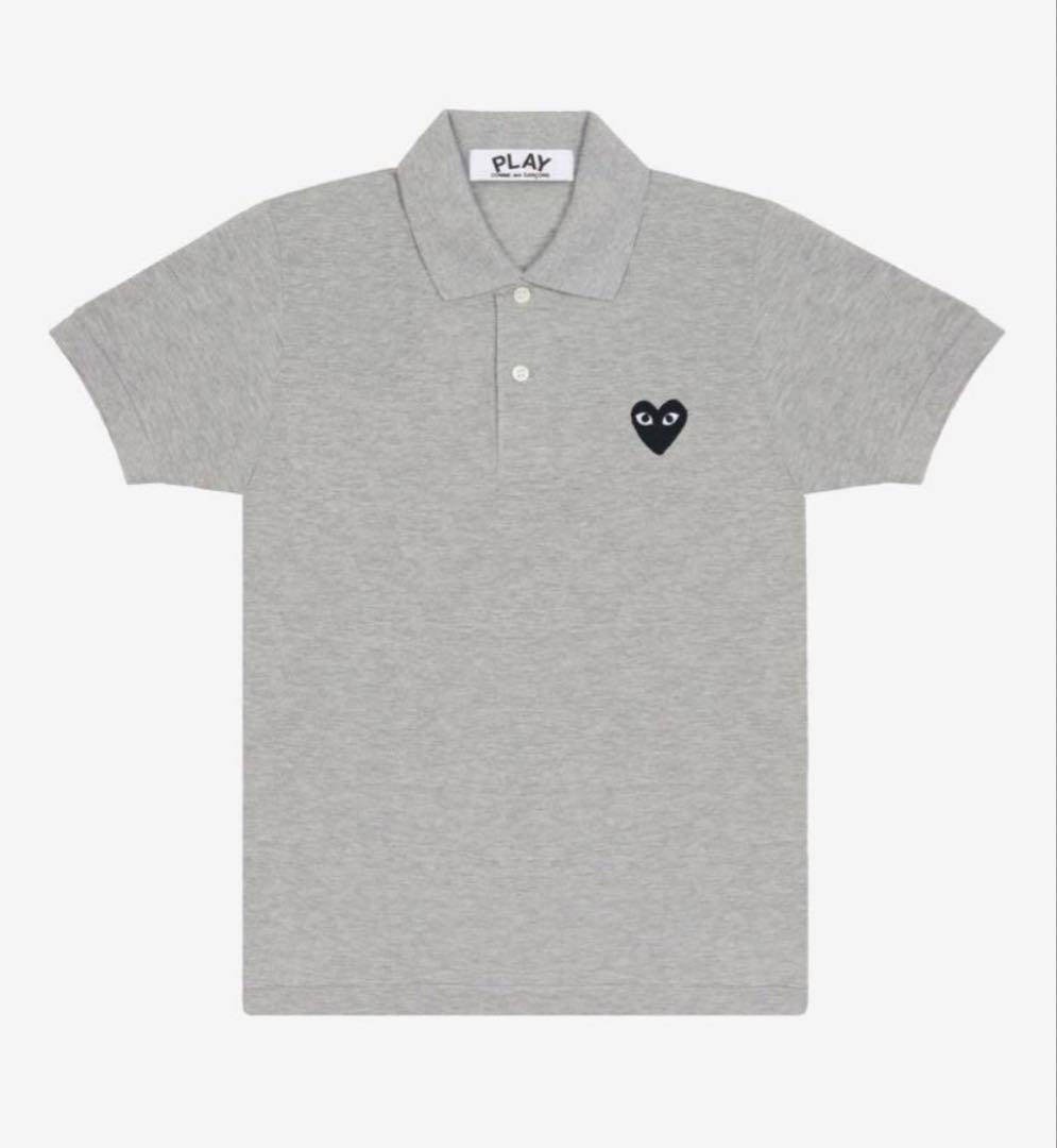 【美品】PLAY COMME des GARÇONS グレー ポロシャツ M