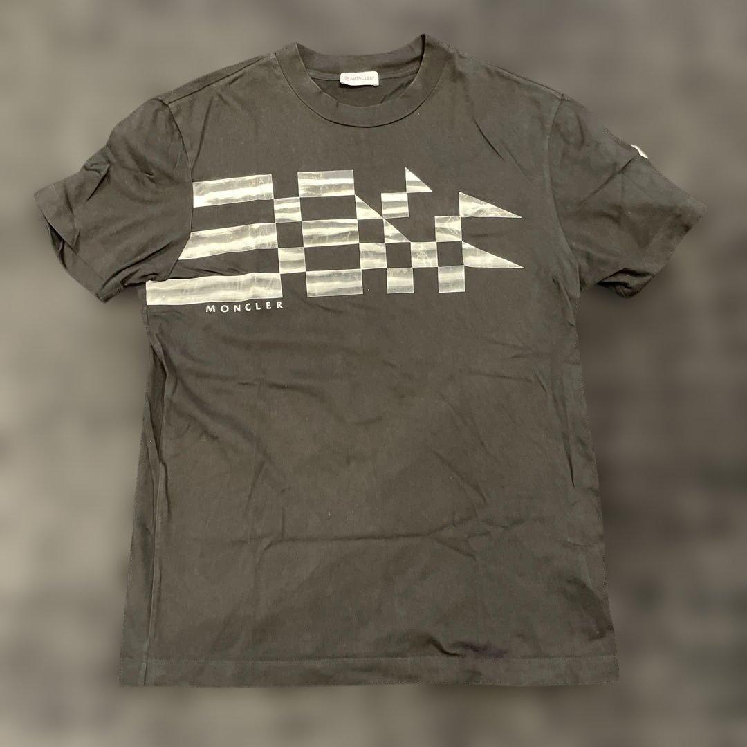 ニック 　MONCLER ブラック Tシャツ グラフィック