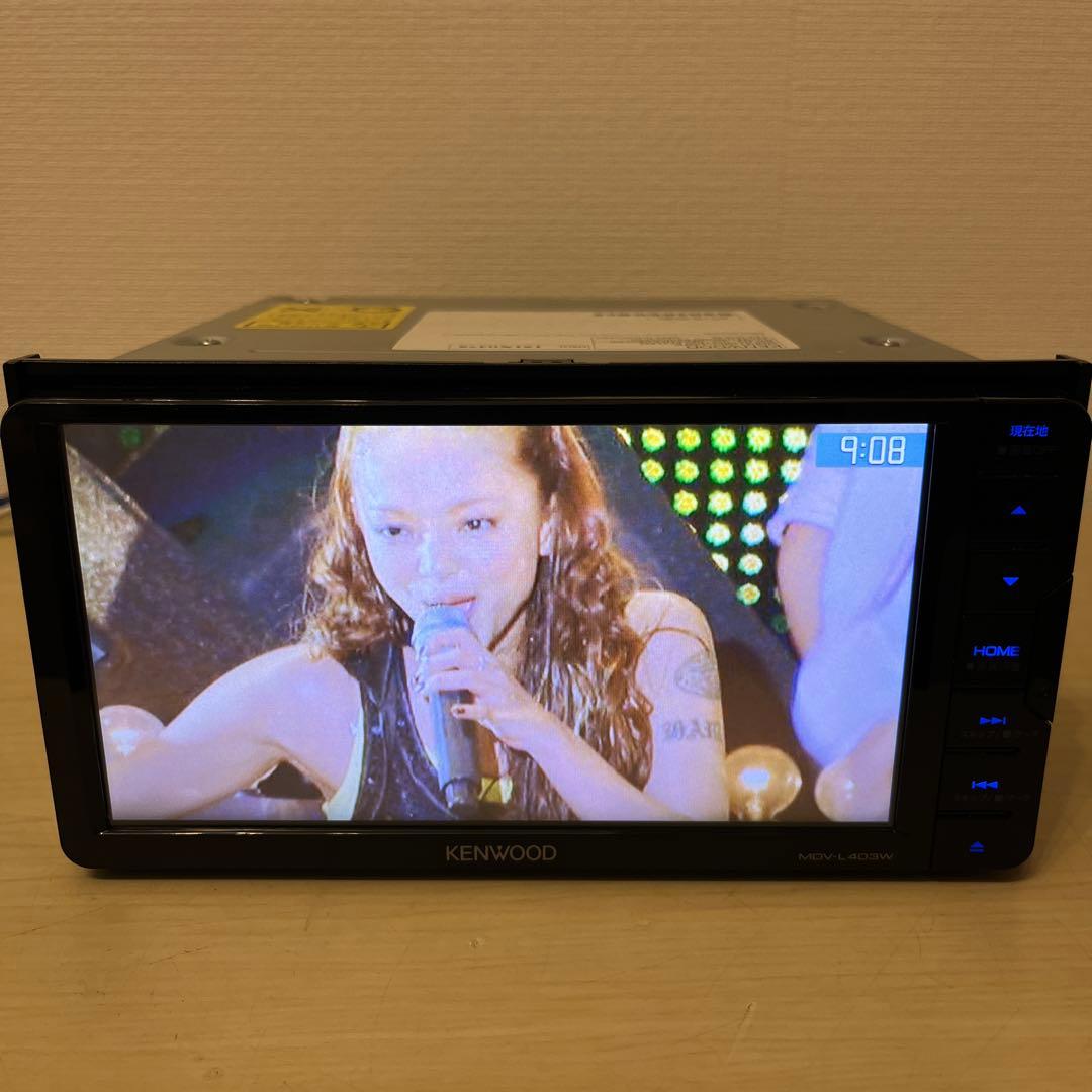 ケンウッド彩速ナビMDV-L403W2023年春版地図更新済　新品バックカメラ付