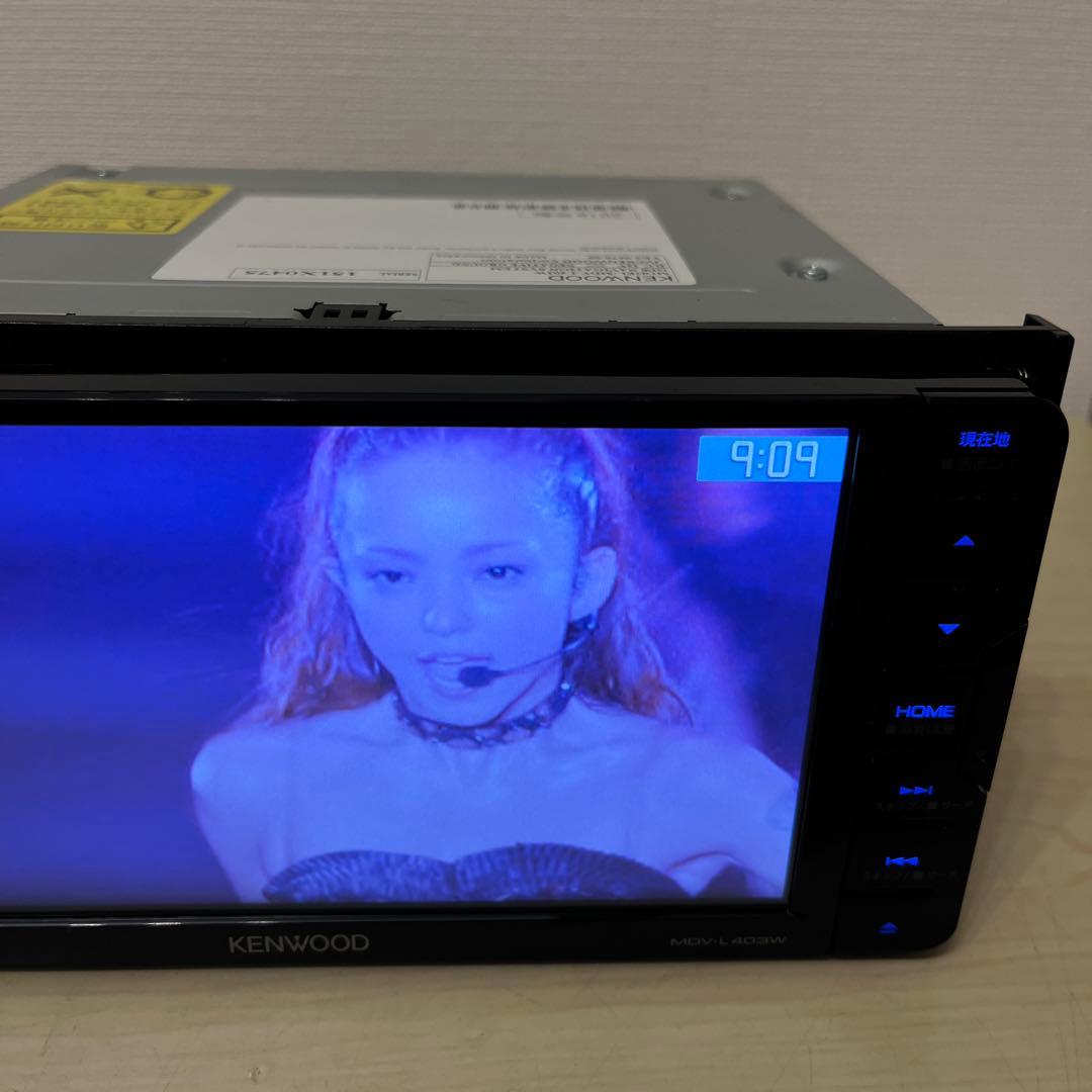 ケンウッド彩速ナビMDV-L403W2023年春版地図更新済　新品バックカメラ付