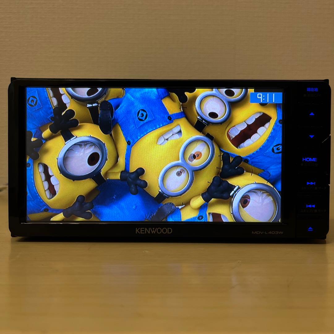ケンウッド彩速ナビMDV-L403W2023年春版地図更新済　新品バックカメラ付