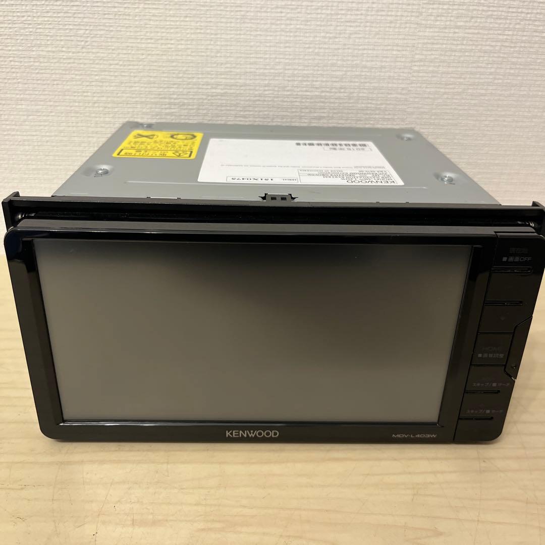 ケンウッド彩速ナビMDV-L403W2023年春版地図更新済　新品バックカメラ付