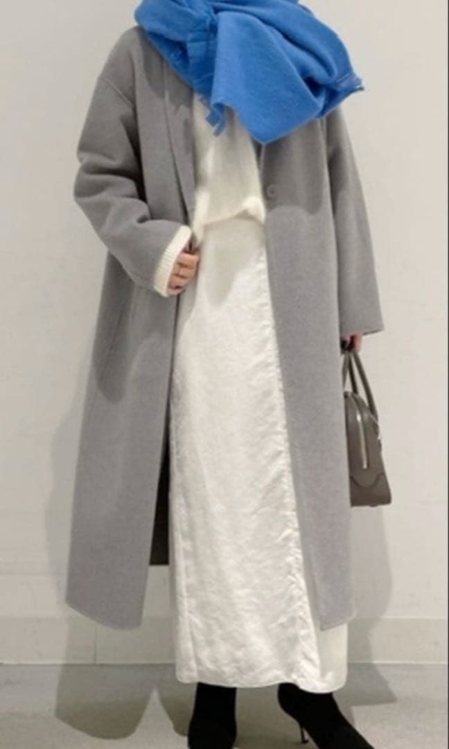 葵様Plage プラージュ　ハミルトンテーラードコート　ライトグレー　2022