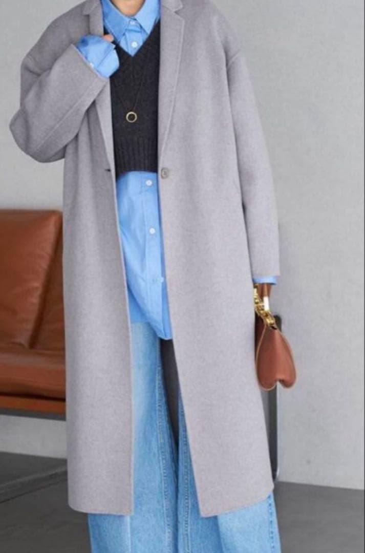 葵様Plage プラージュ　ハミルトンテーラードコート　ライトグレー　2022