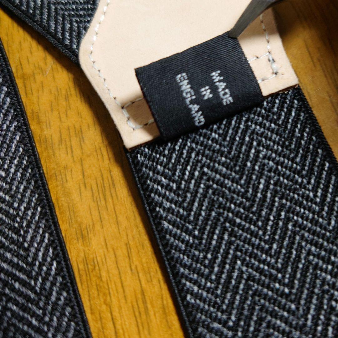  THURSTON アルバートサーストン サスペンダー ヘリンボーン