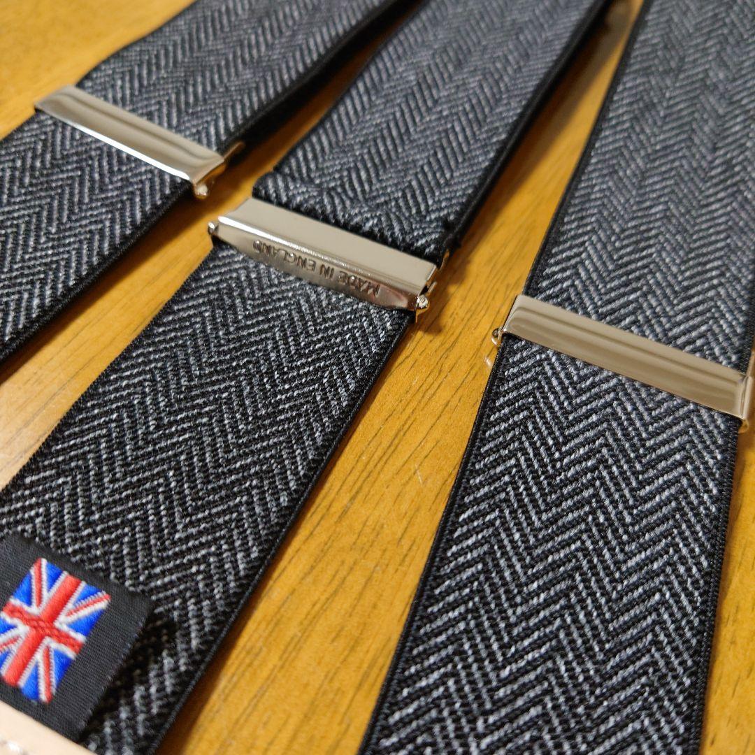  THURSTON アルバートサーストン サスペンダー ヘリンボーン