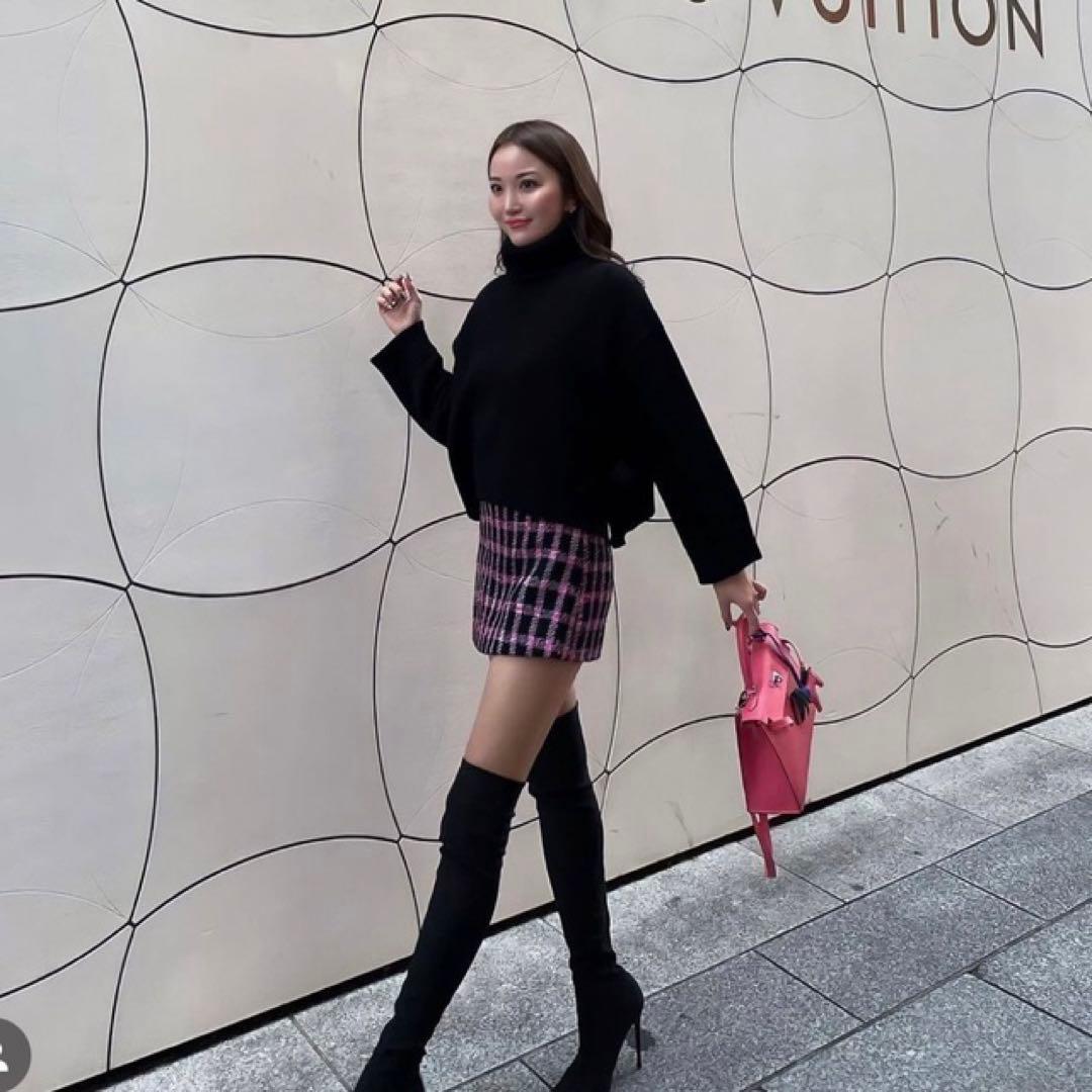 【美品】シェリエ　sheller チェック　キュロット