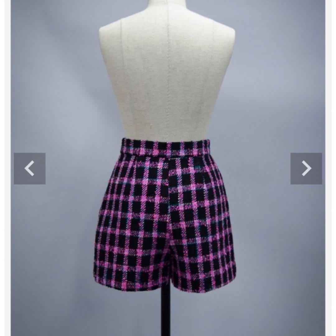 【美品】シェリエ　sheller チェック　キュロット