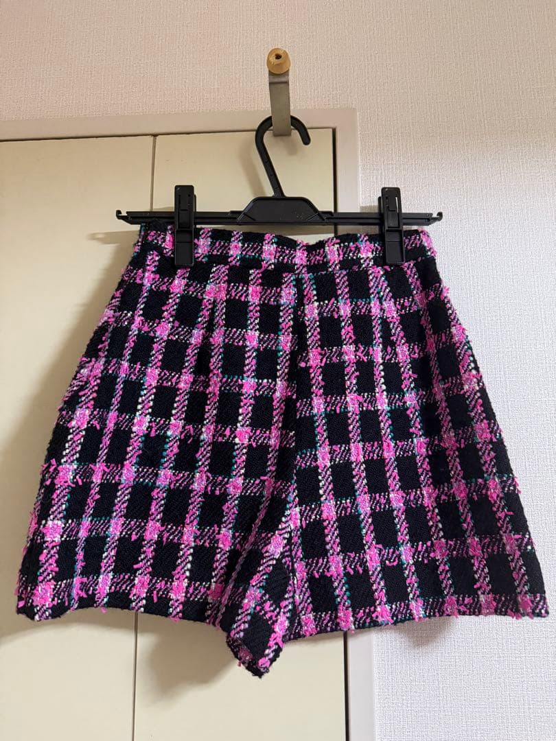 【美品】シェリエ　sheller チェック　キュロット