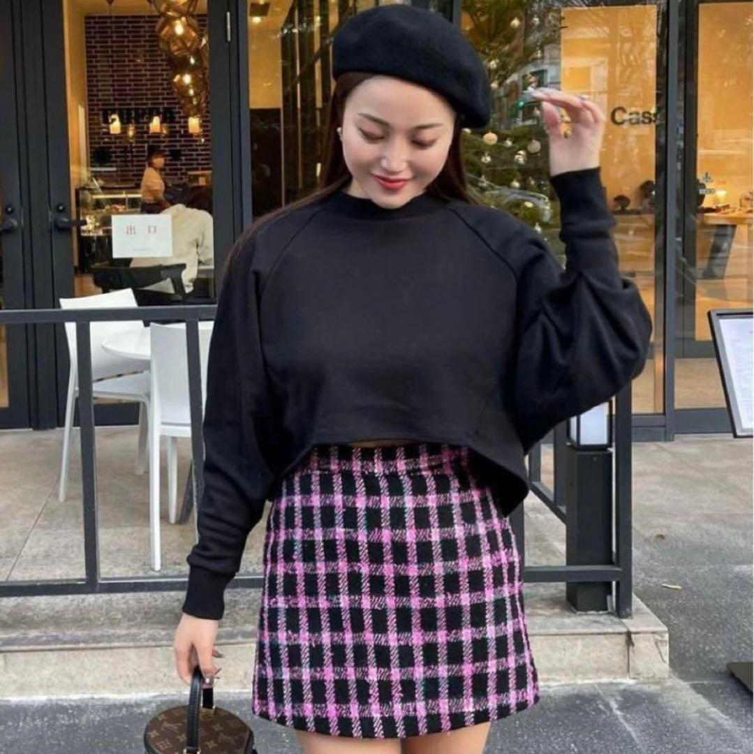 【美品】シェリエ　sheller チェック　キュロット