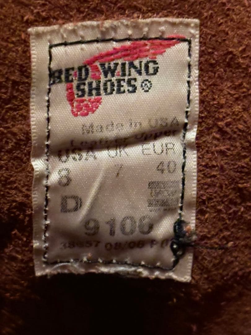 い*ー様 レッドウイング9106 アイリッシュセッター　8D