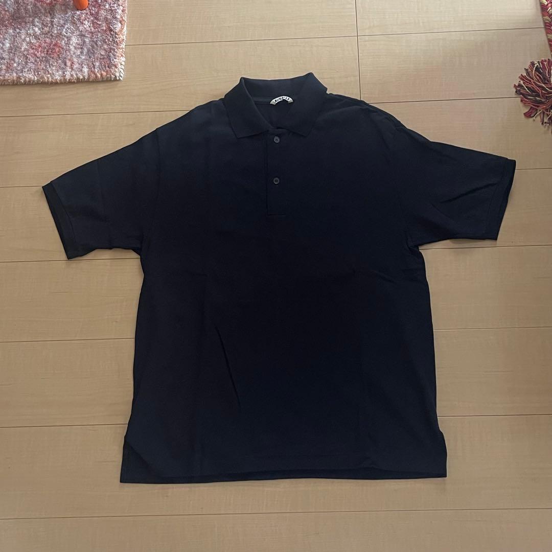 AURALEE ブラック ポロシャツ サイズ4