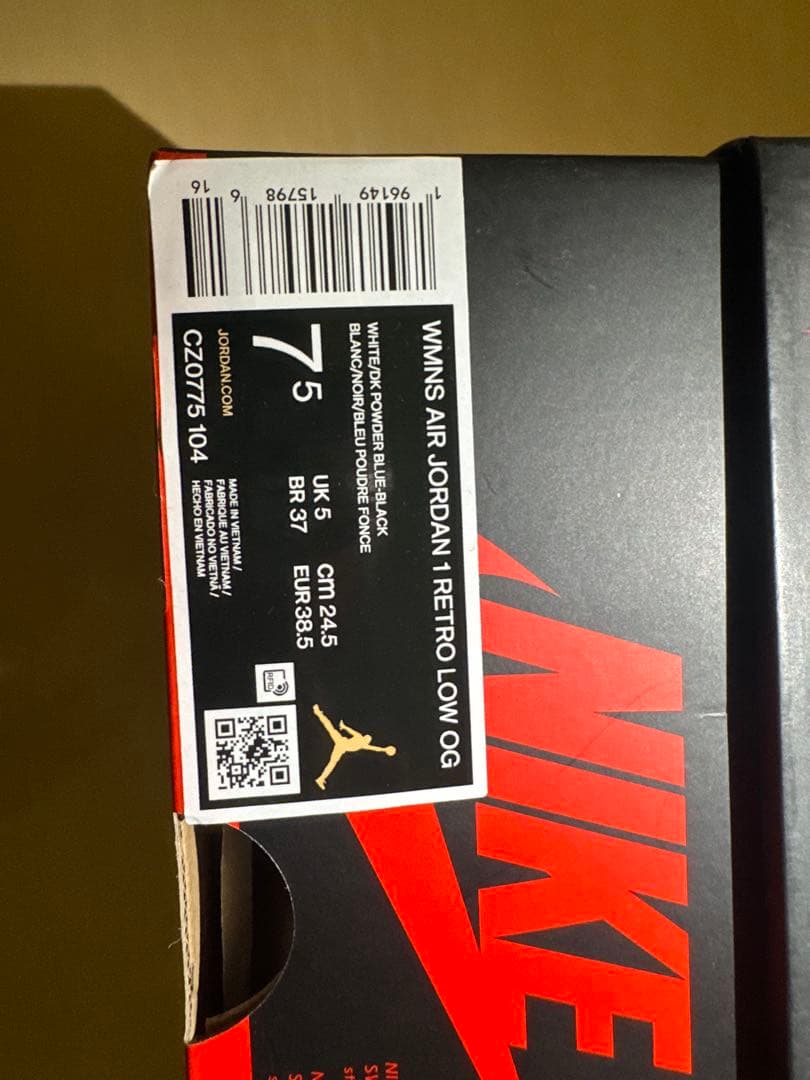 靴 m Nike Air Jordan 1 Low Black/Blue