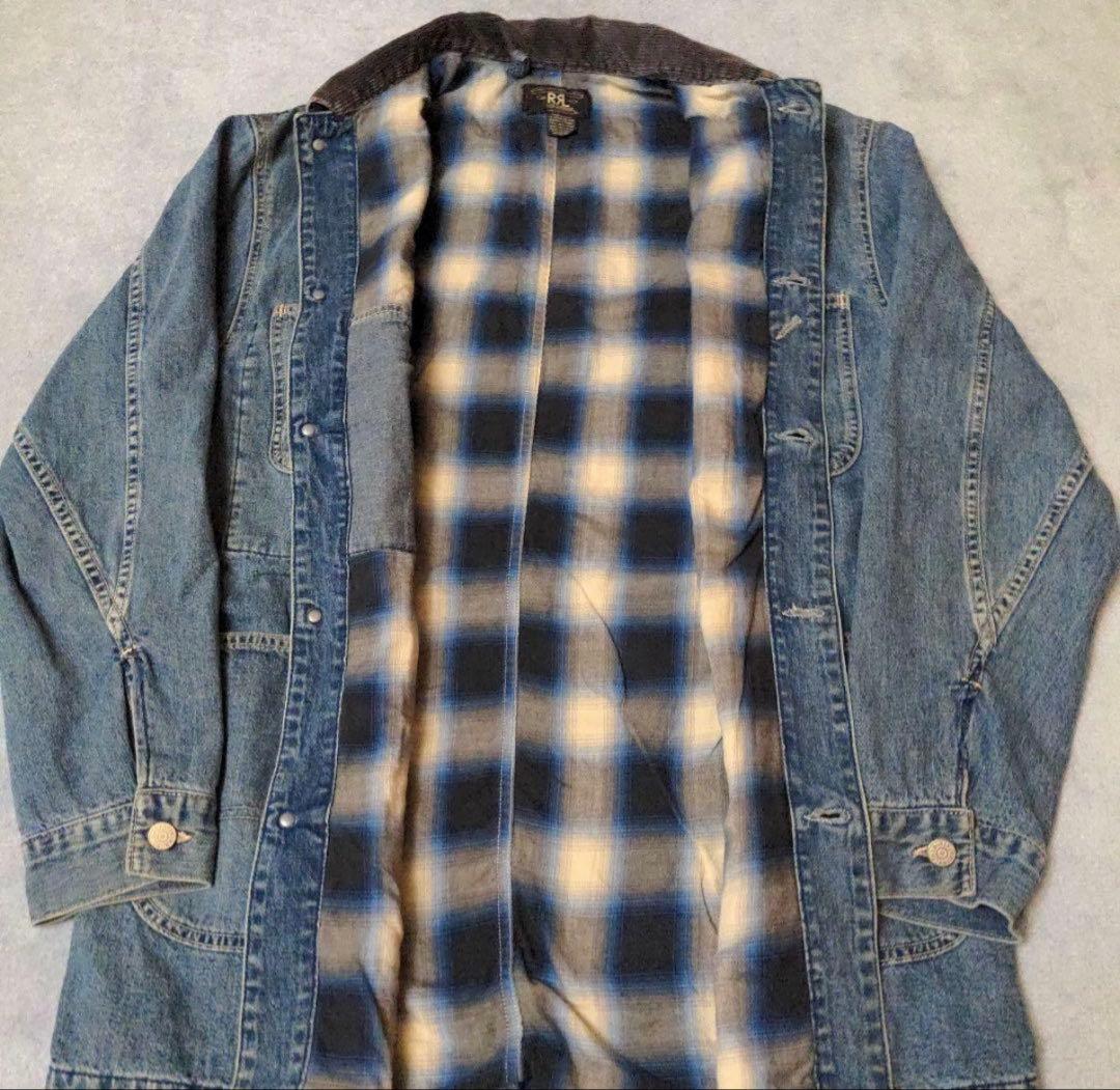 RRL Ralph Lauren デニムカバーオール 三ツ星 USA 90s