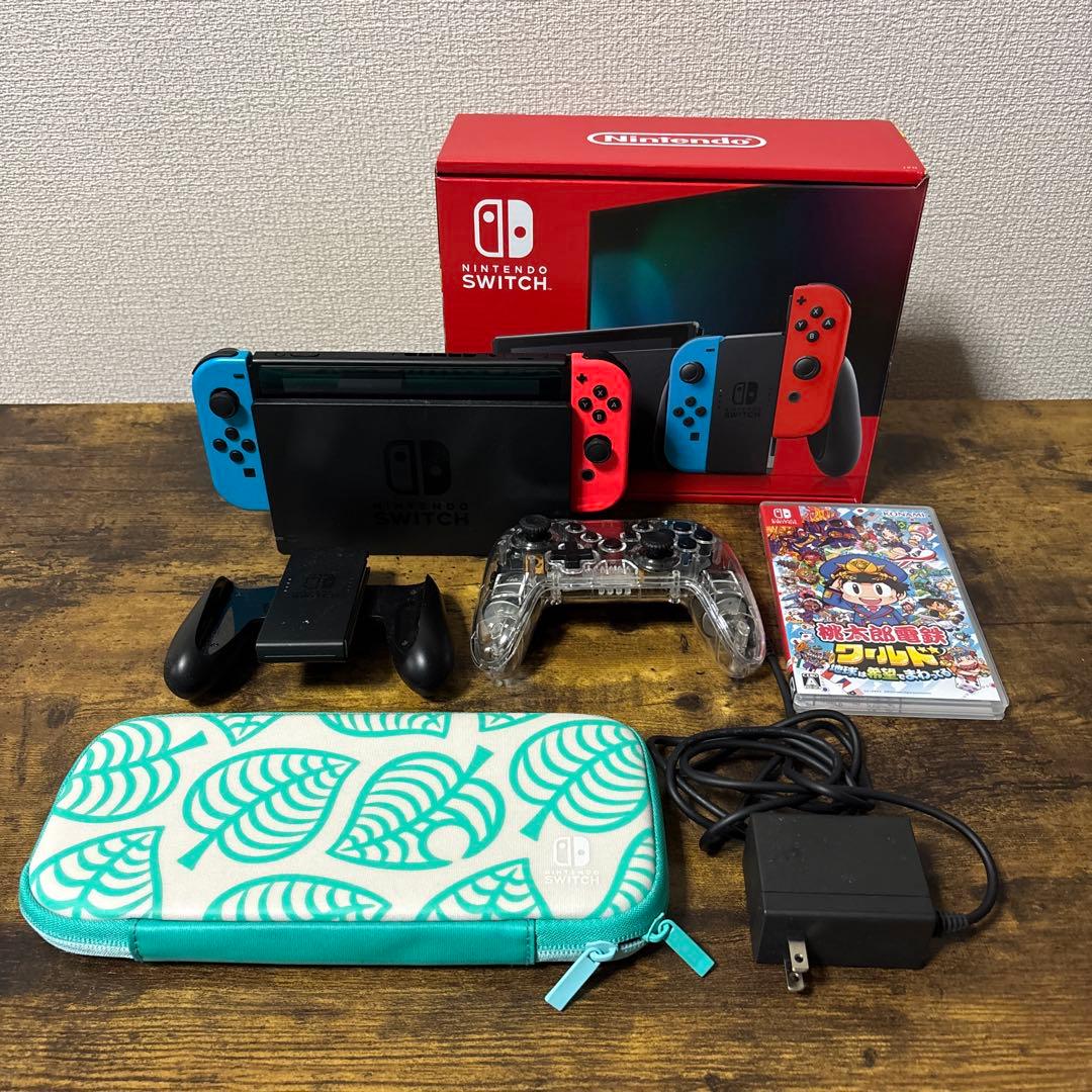 【ソフト付】Nintendo Switch 桃太郎電鉄ワールド 付属品あり