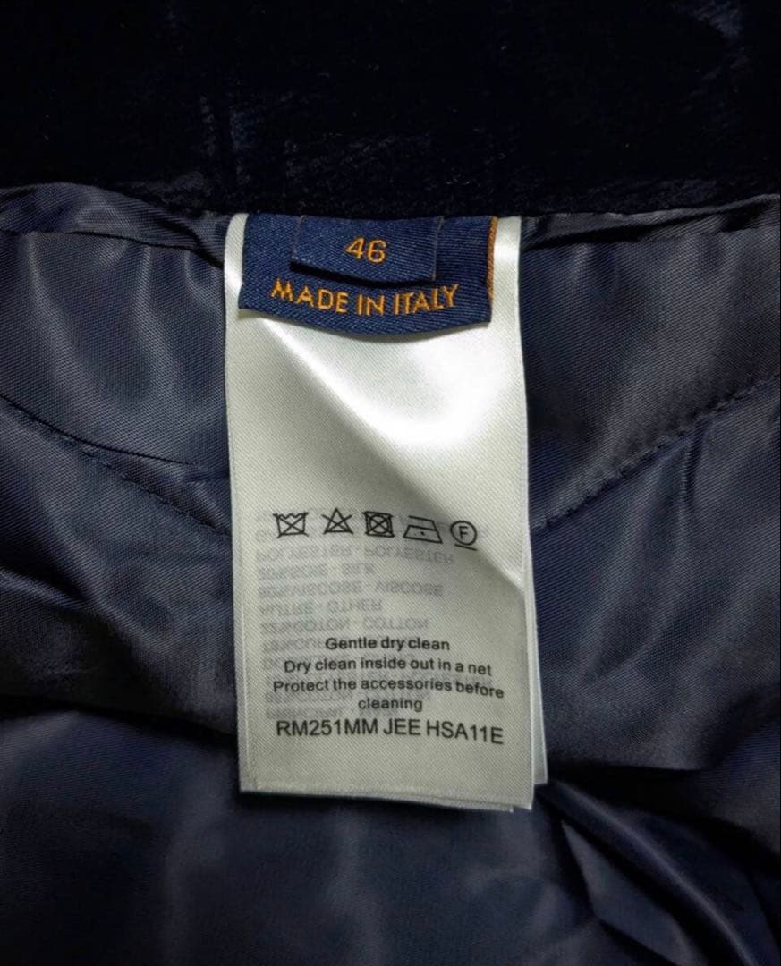 LOUIS VUITTON　デニムベルベット ジャケット ブルゾン25SS