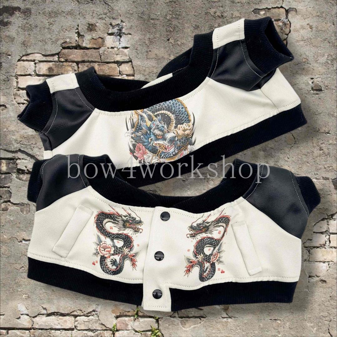 ラボット LOVOT ラボットの服ハンドメイド　ドラゴンプリントスカジャン