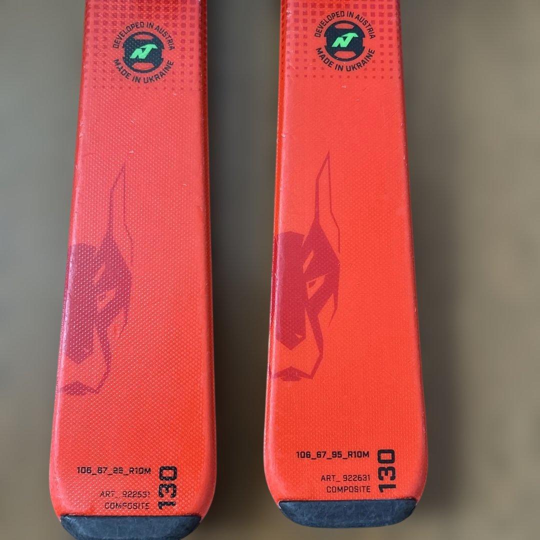 Nordica Team 72？スキー板 130cm 赤黒