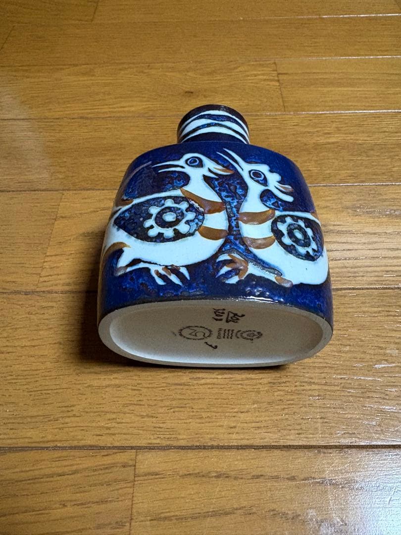 ロイヤルコペンハーゲン 花瓶　フラワーベース　鳥の模様