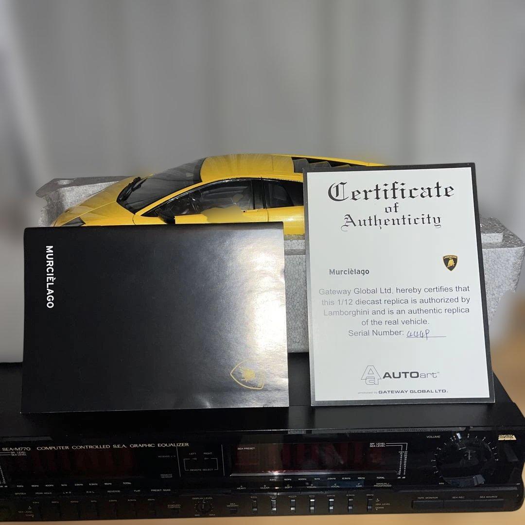 【絶版】オートアート　1/12 Lamborghini Murciélago