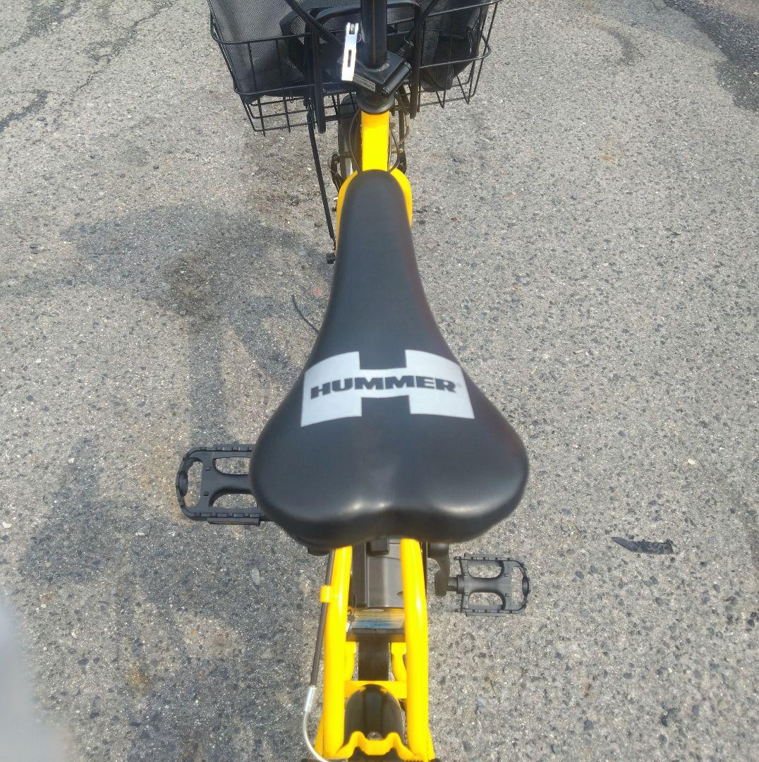 ☆xxxx様☆　HUMMER 折り畳み電動アシスト自転車 １年保証☆黄470☆