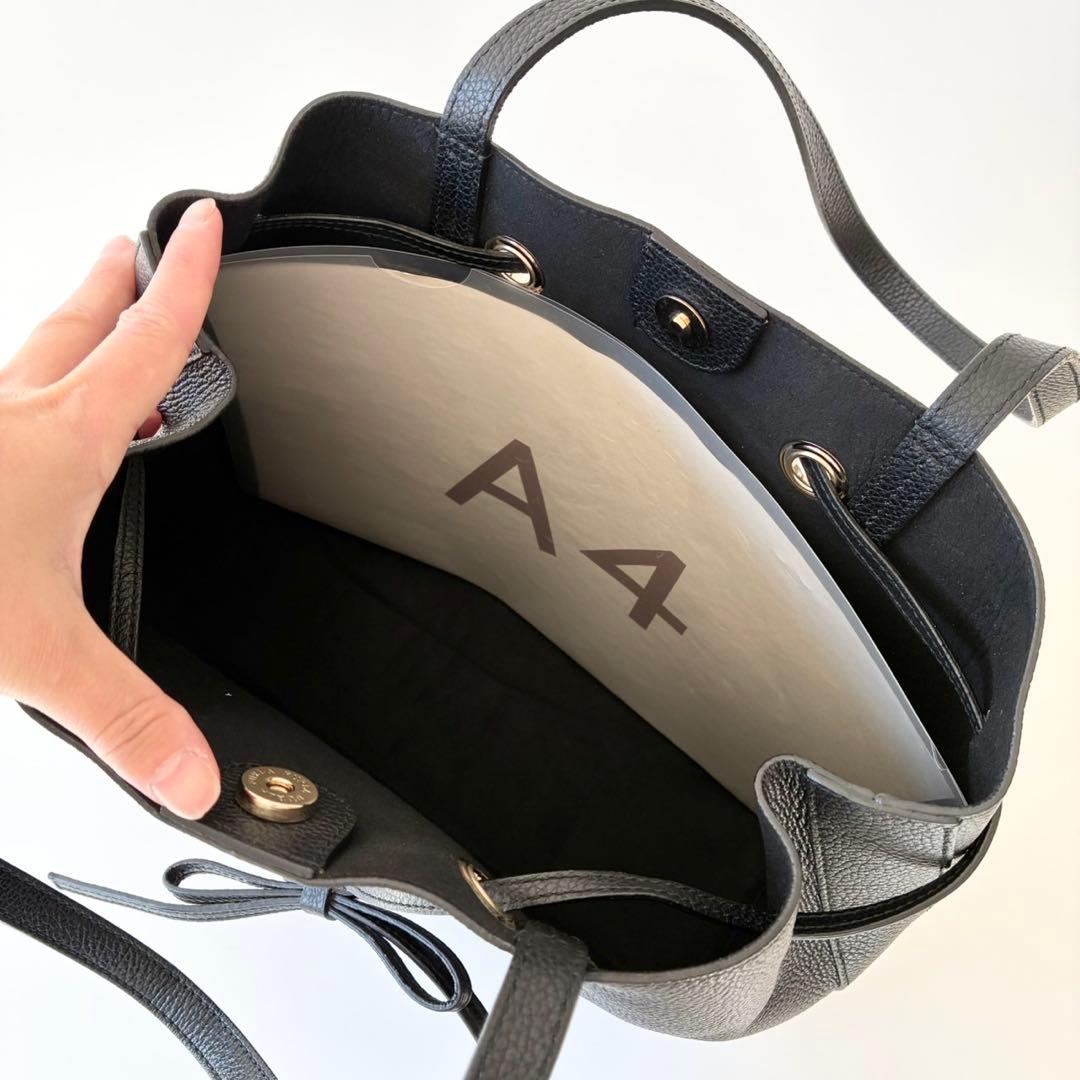 【新品】FURLA トートバッグ コスタンザ 巾着 A4 黒 ビジネスバッグ