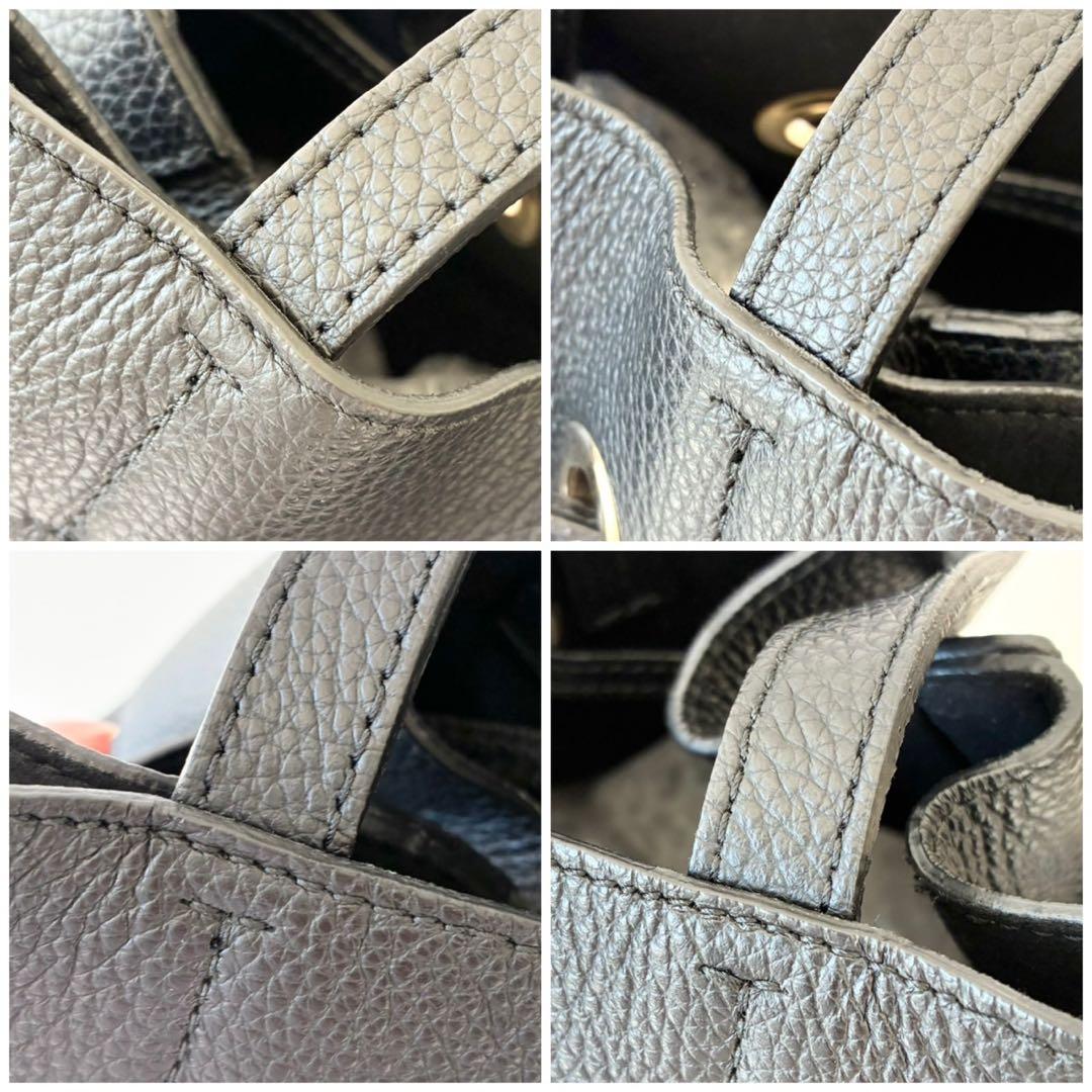 【新品】FURLA トートバッグ コスタンザ 巾着 A4 黒 ビジネスバッグ