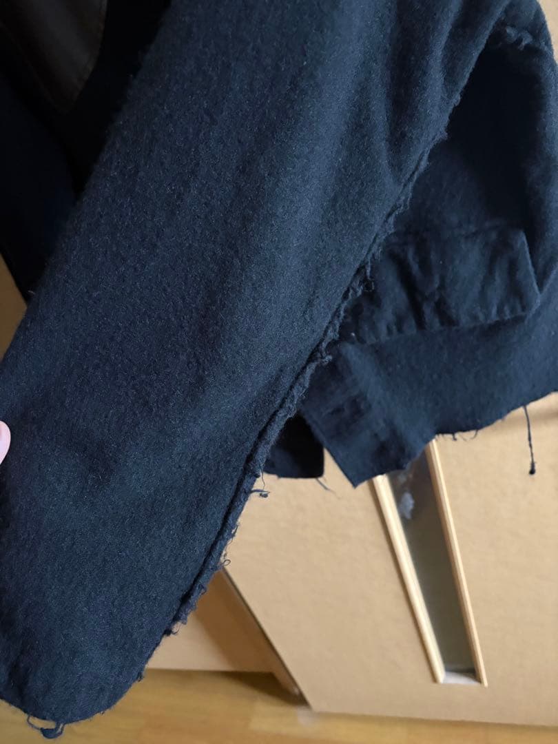 美品/25AW/KHOKI Asymmetric jacket Black