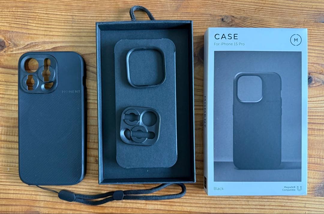 Moment iPhone 15pro 用ケース ブラック Mシリーズ用マウント