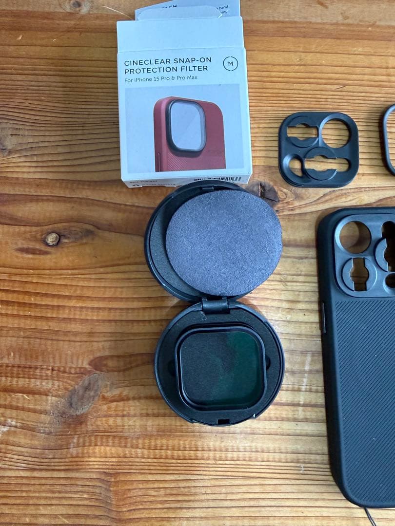 Moment iPhone 15pro 用ケース ブラック Mシリーズ用マウント