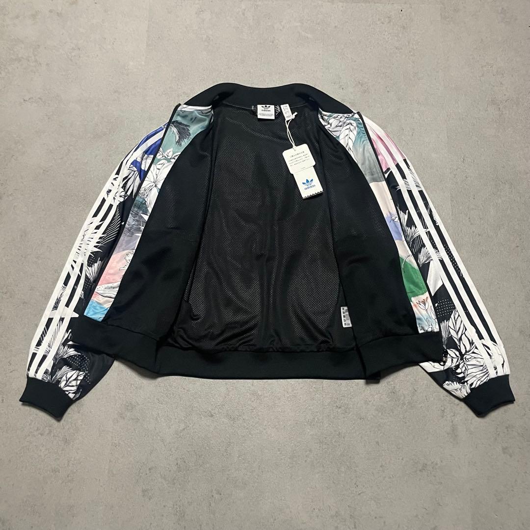【試着のみ】アディダス　トラックジャケット　レディース　総柄　短丈　y2k