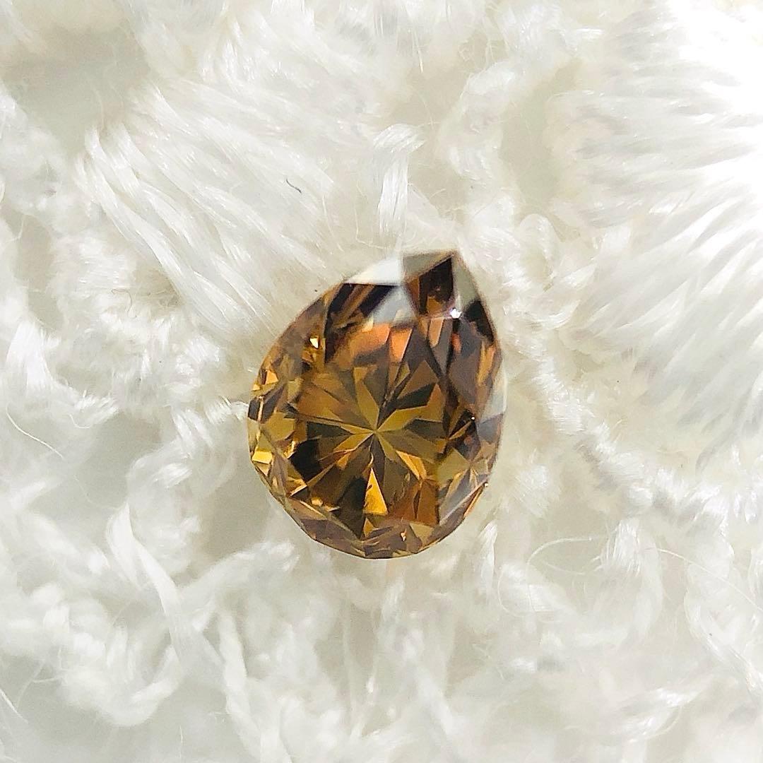 アクセサリー 0.259ct F.D.Brownish Yellow Orange SI-2