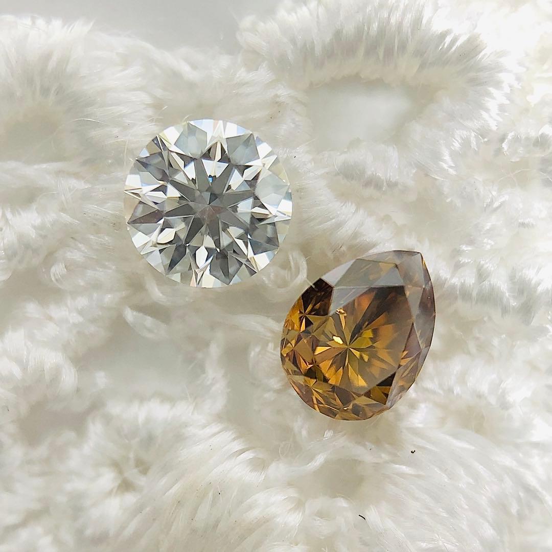 アクセサリー 0.259ct F.D.Brownish Yellow Orange SI-2