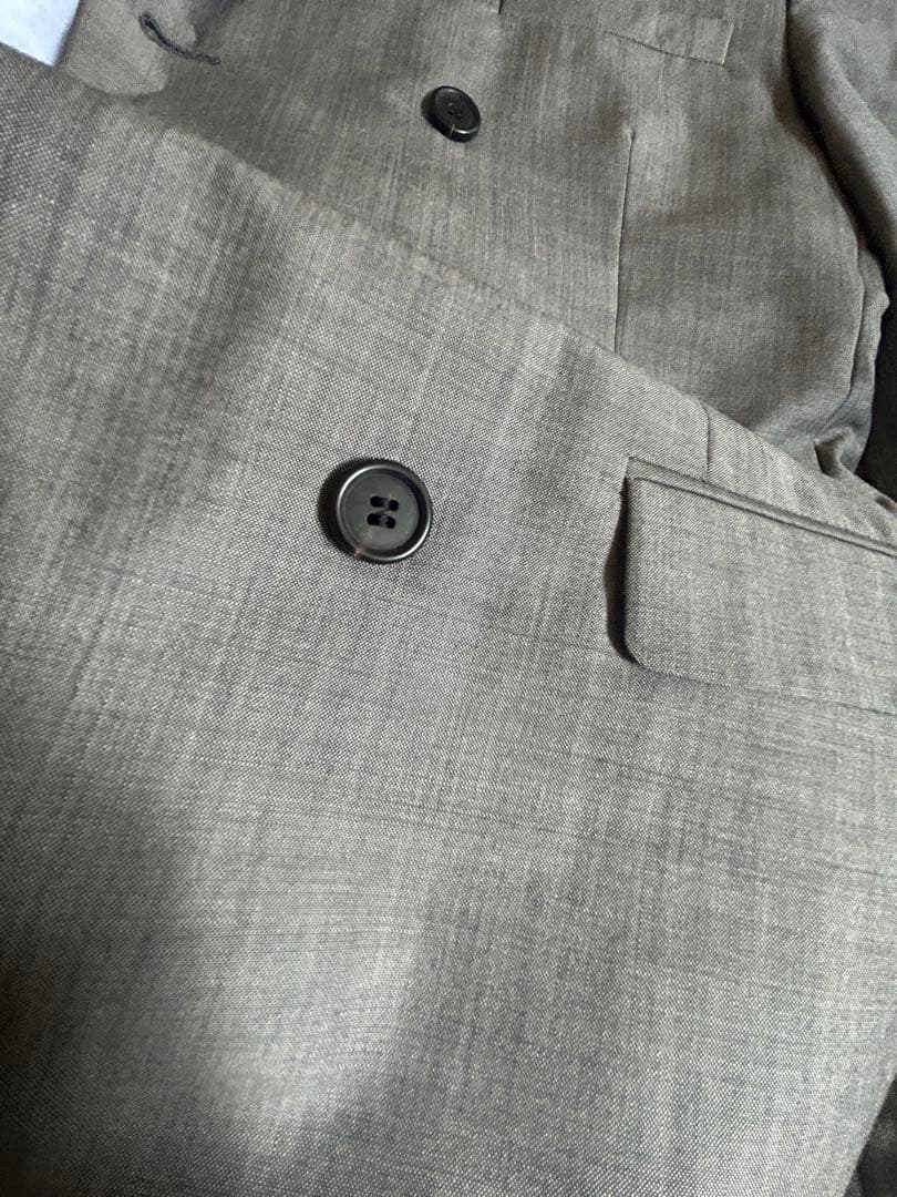 【良品】人気の商品！PRADA【スーツ セットアップ】ダブル 背抜き グレー