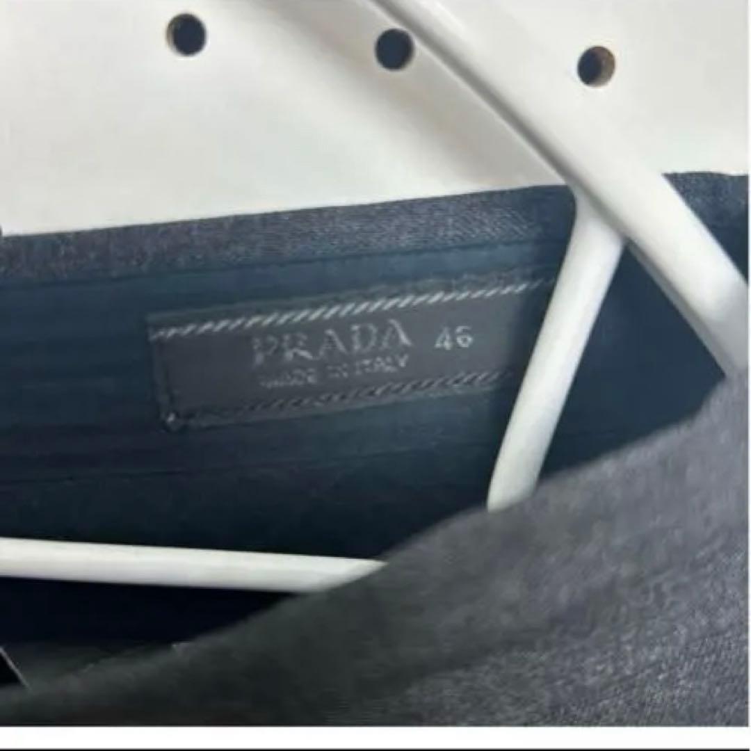 【良品】人気の商品！PRADA【スーツ セットアップ】ダブル 背抜き グレー