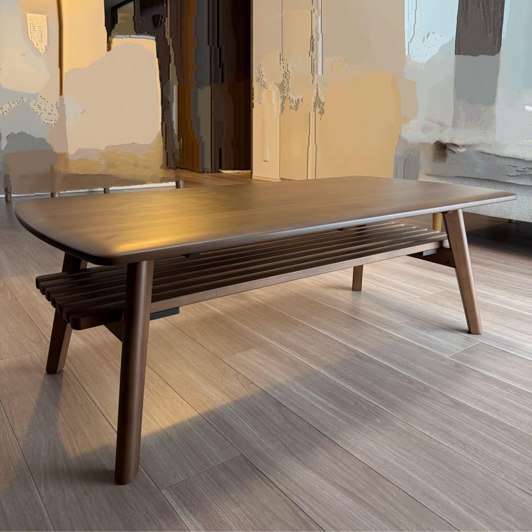 NITORI ローテーブル アルナス110 ミドルブラウン