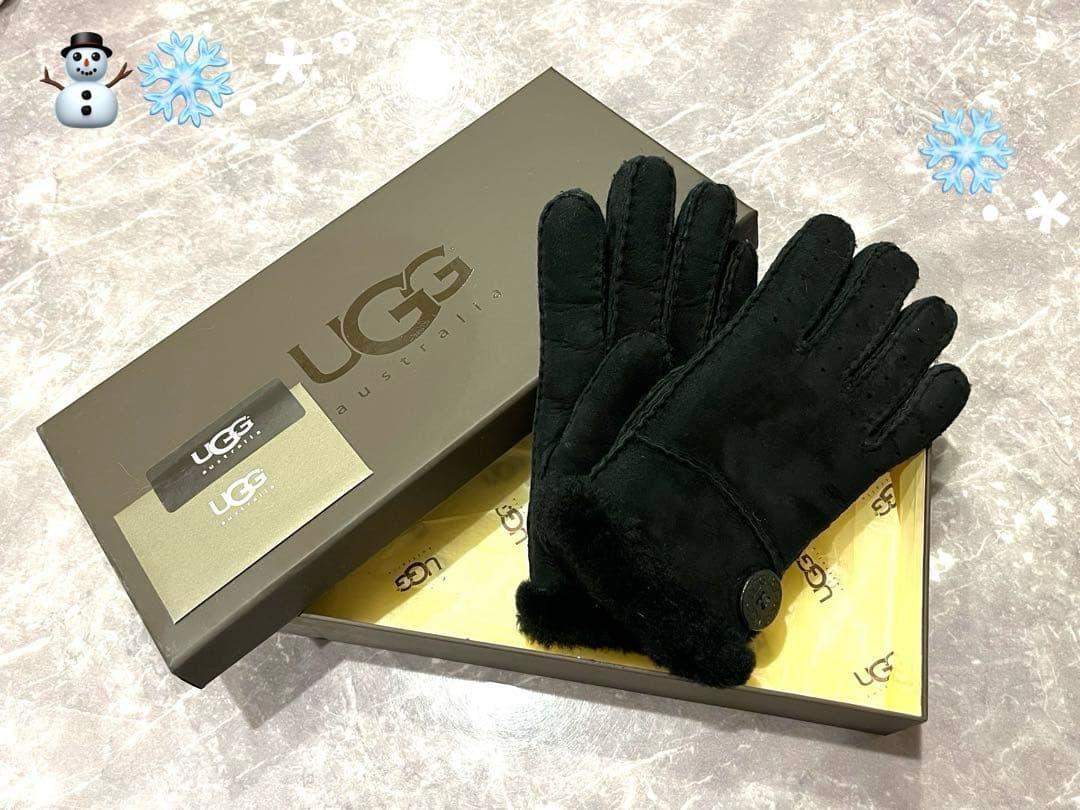 UGG レディース手袋 ブラック(専用箱・直営店購入証明書あり)