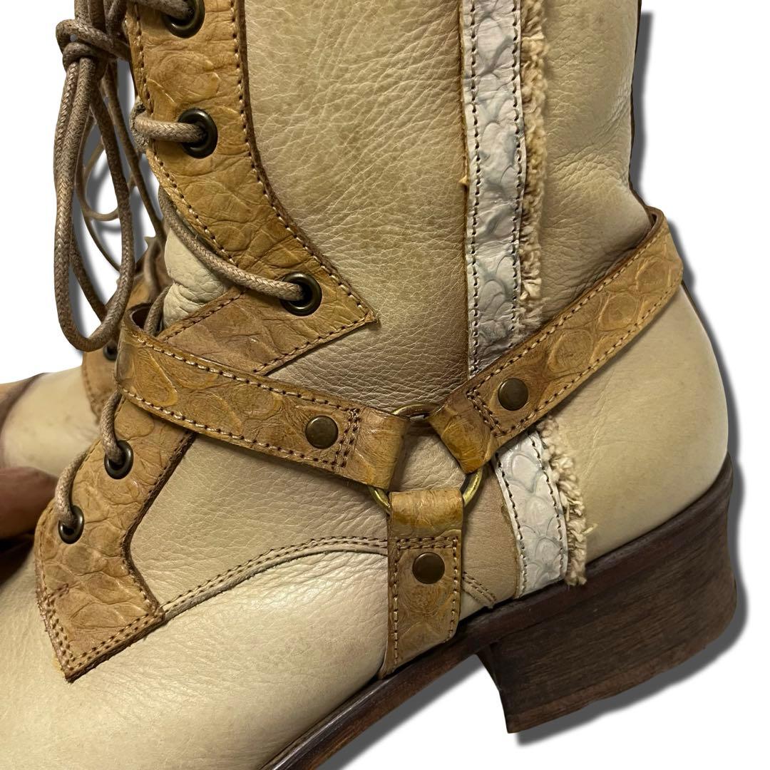 靴 00s archive belt boots grunge y2k