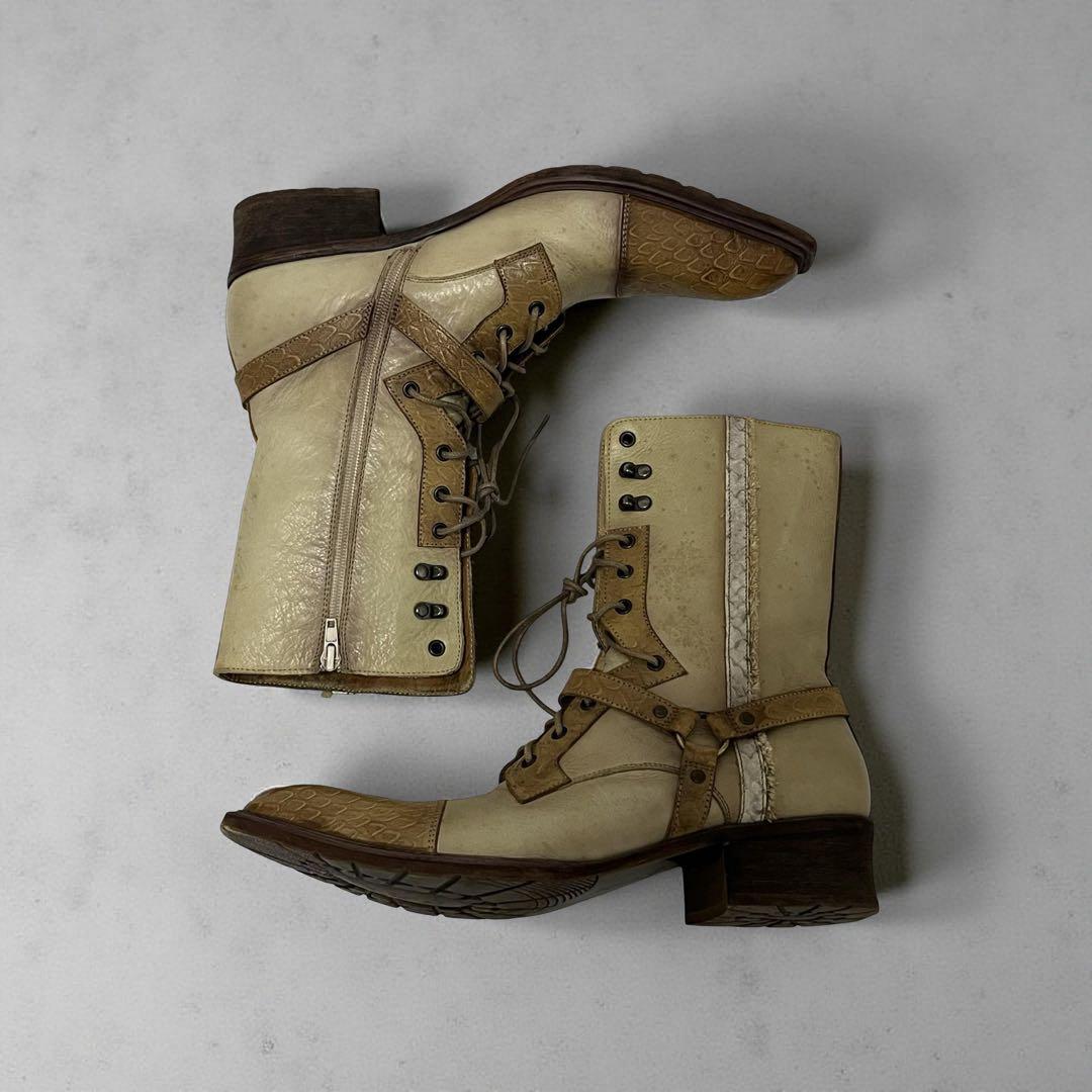 靴 00s archive belt boots grunge y2k