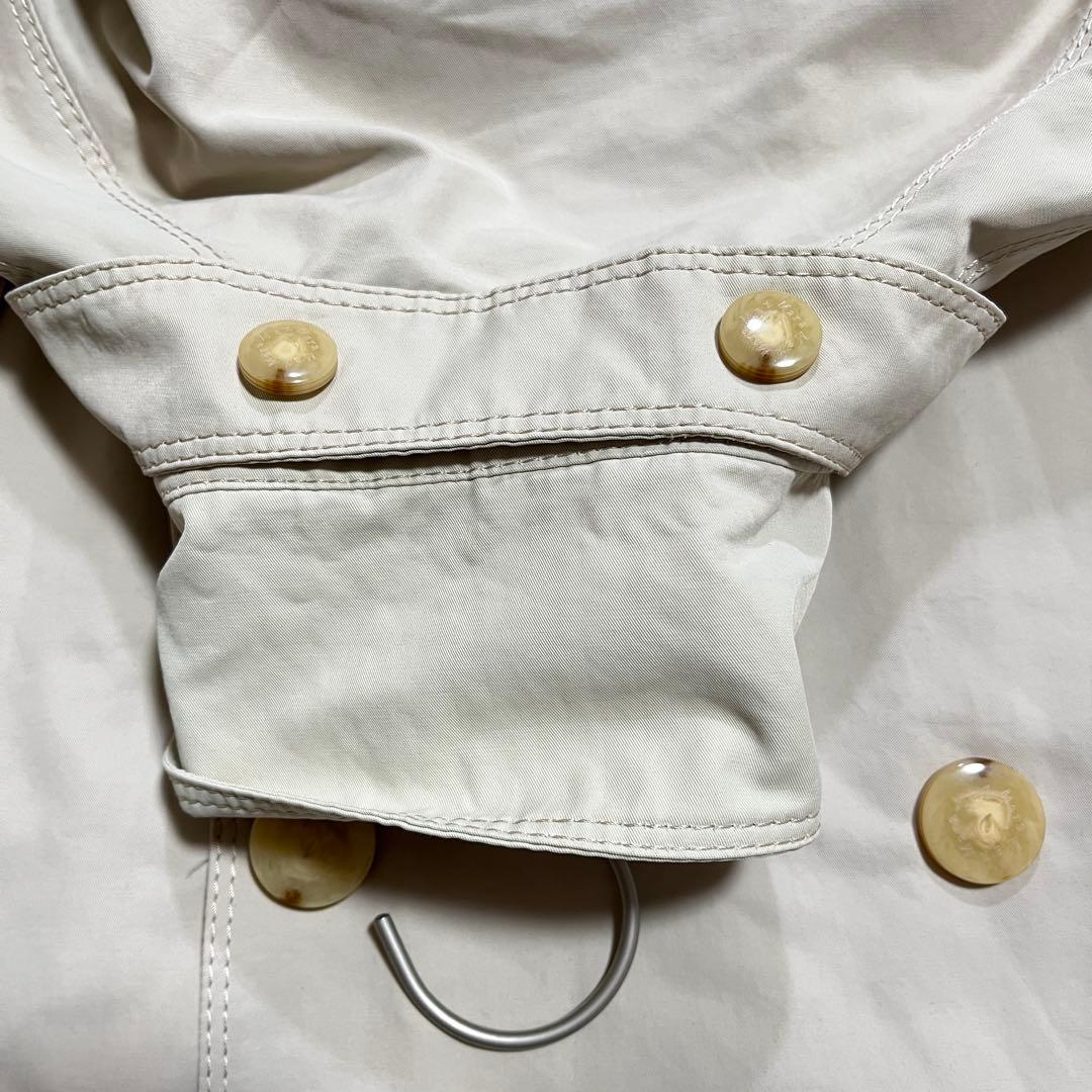 MaxMara ダブルブレスト トレンチレインロングコート　ネックガード付