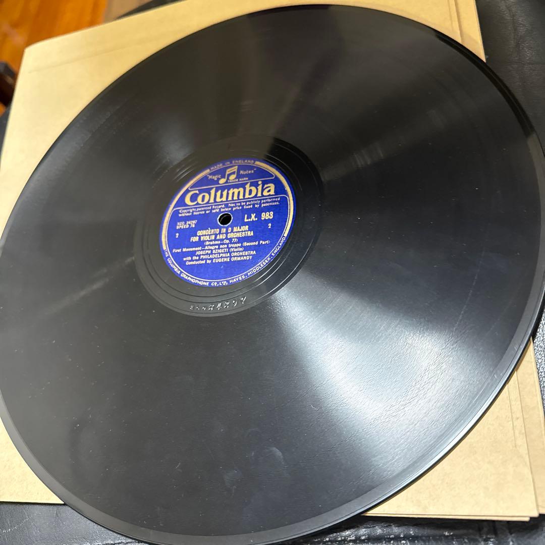 SP盤5枚JOSEFSZIGETI ブラームスviolinconcertOP77