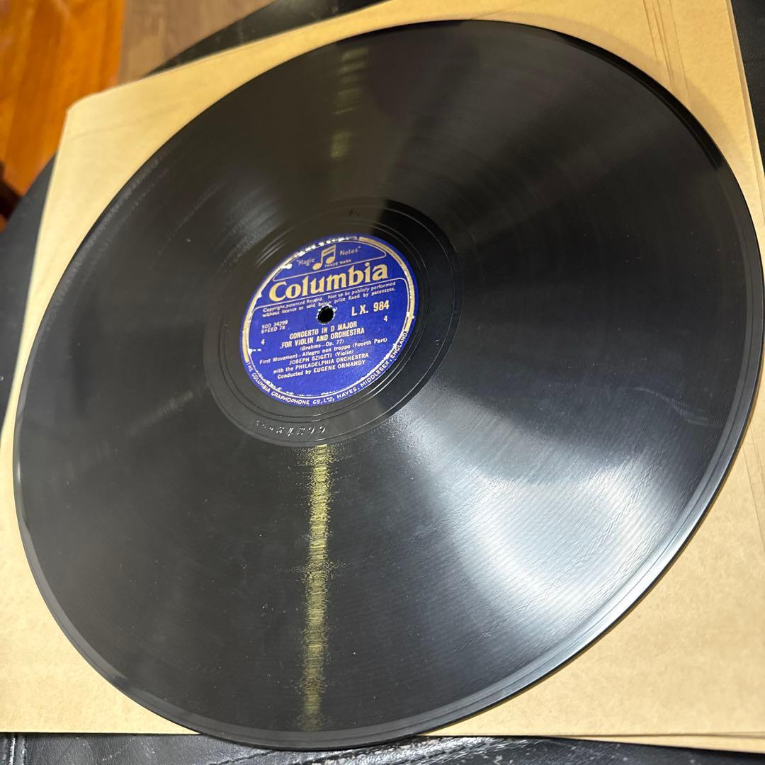 SP盤5枚JOSEFSZIGETI ブラームスviolinconcertOP77