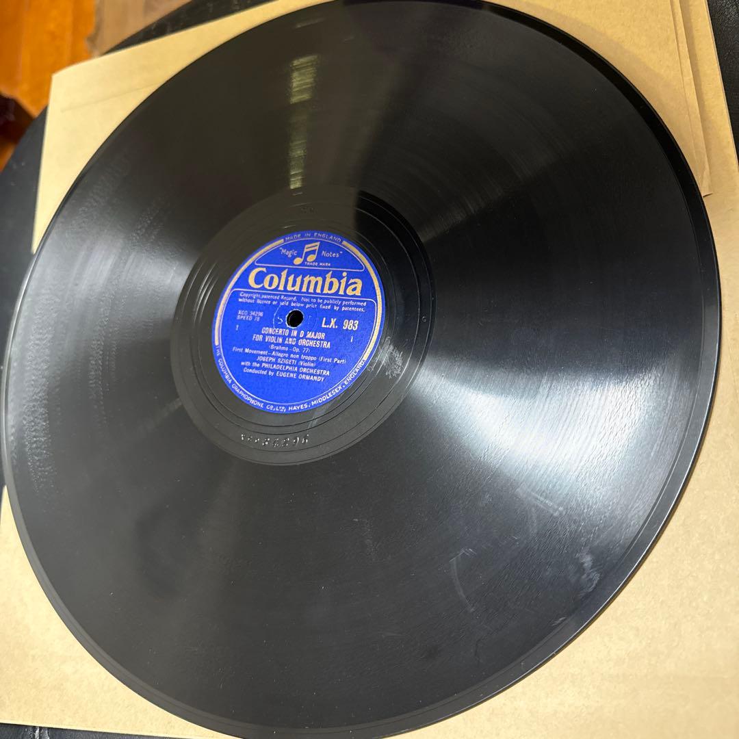 SP盤5枚JOSEFSZIGETI ブラームスviolinconcertOP77