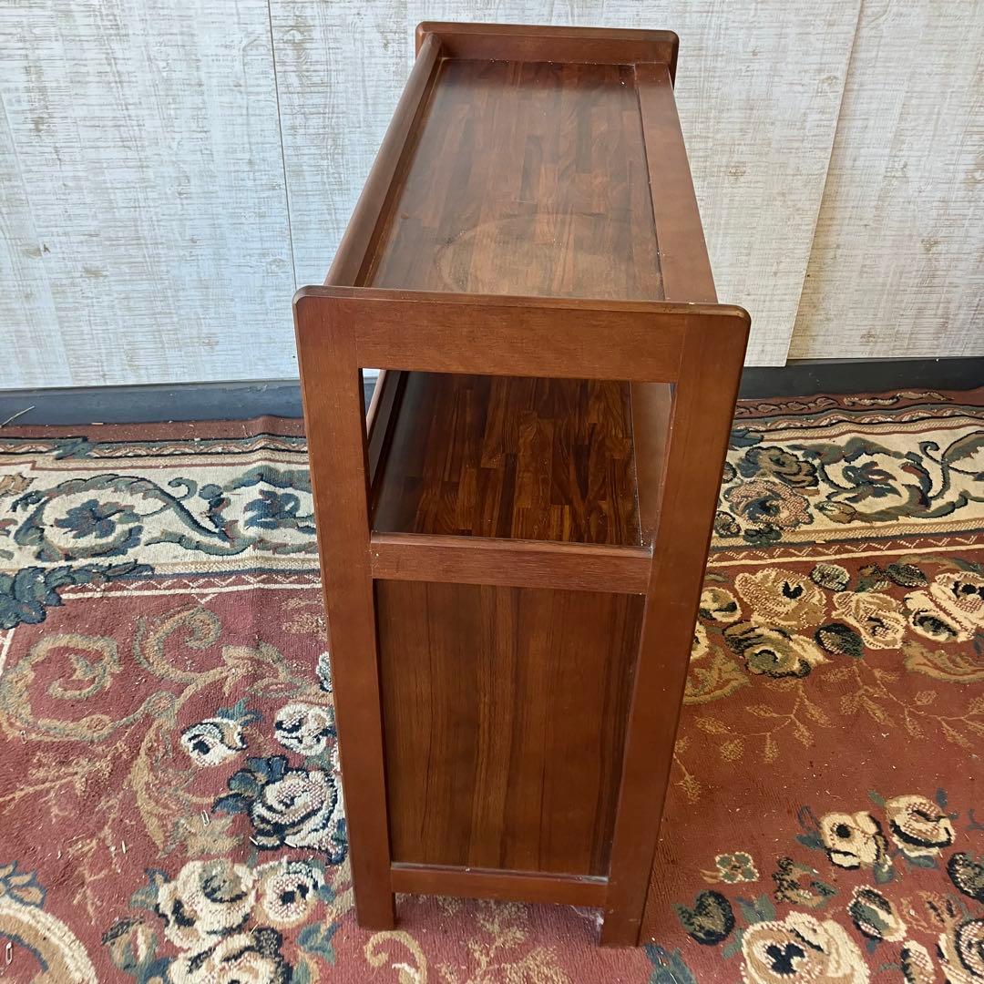 昭和レトロ カリモク 木製コールキャビネット 電話台 飾り棚 コンソールテーブル