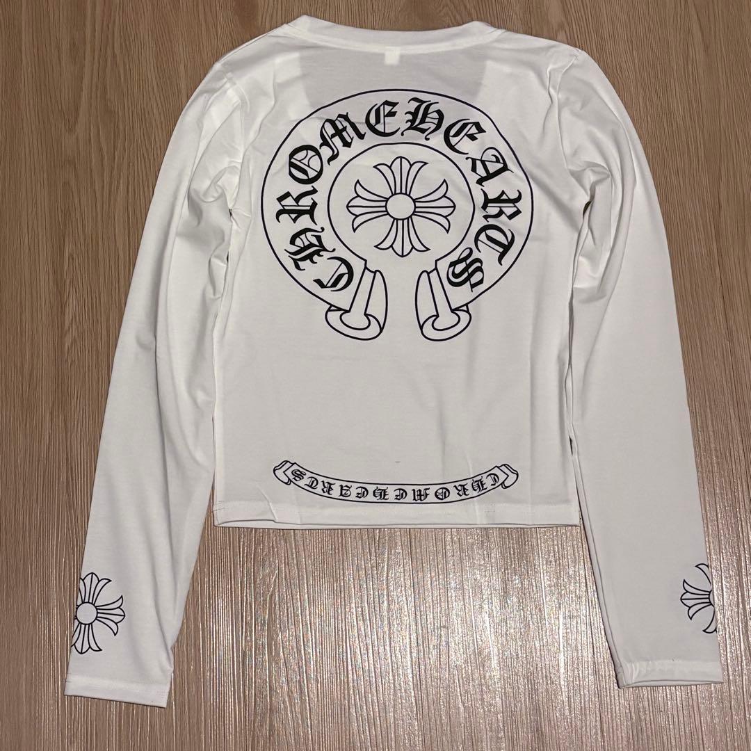 クロムハーツ　長袖Tシャツ　ホワイト