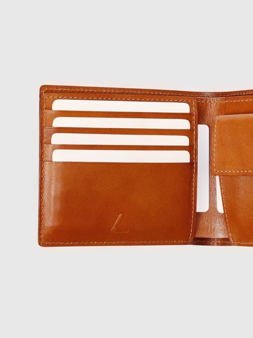 土屋鞄　ブライドル 二折財布　ネイビー