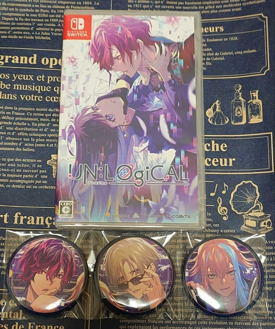 アンロジカル　ブロッコリー特典　缶バッジ　雅火　戒　ユーリ