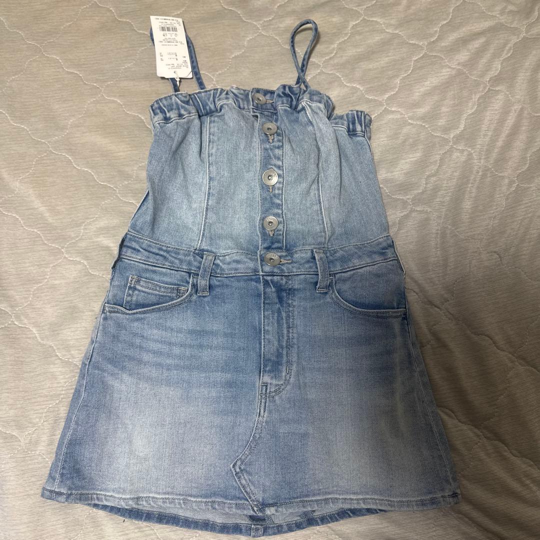 【完売品】GYDA BACKリボンデニムミニワンピース